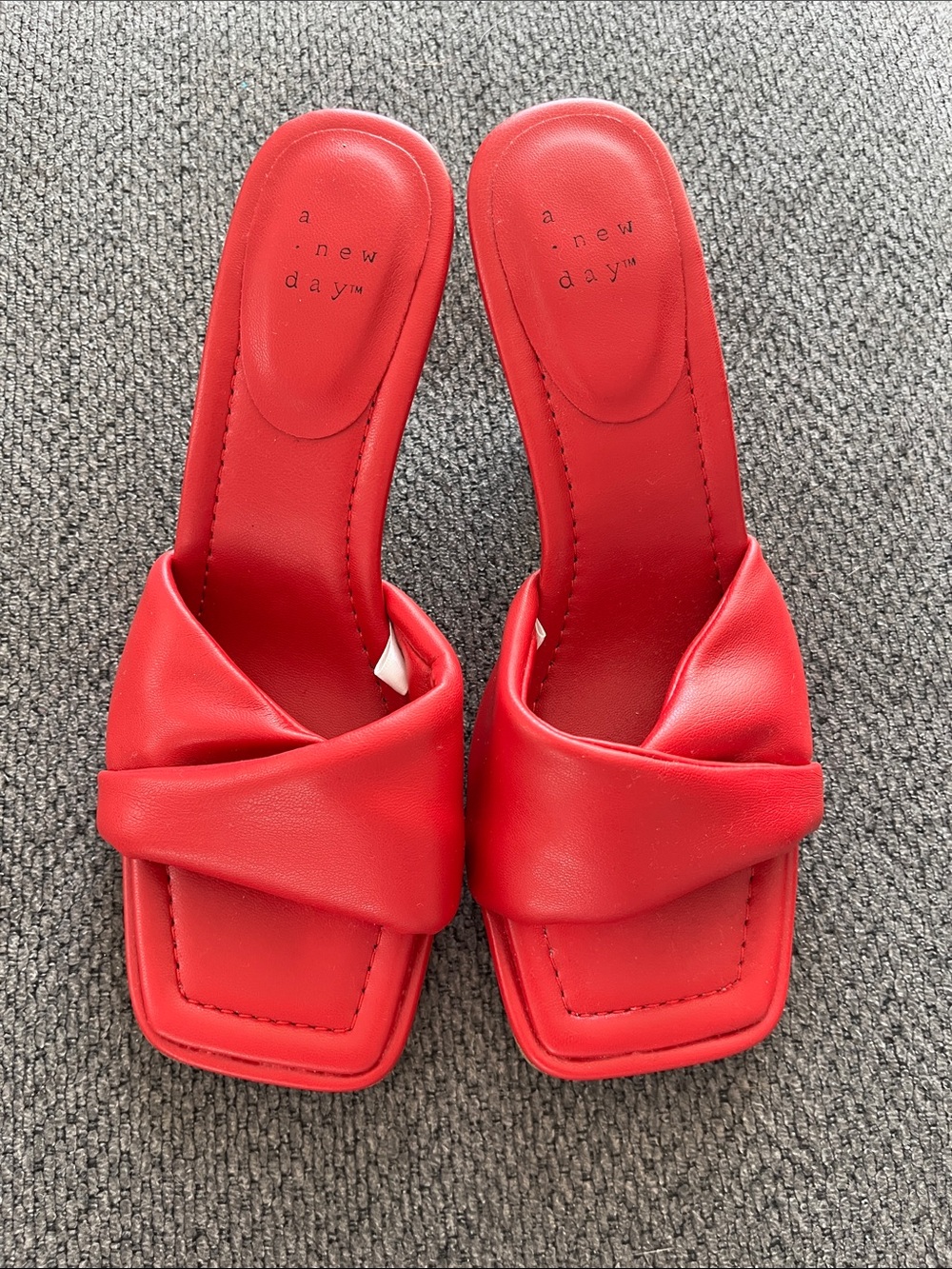A New Day Red Heeled Sandals